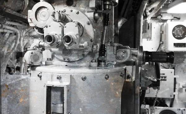 Eski bir denizaltı - komut oda iç — Stok fotoğraf
