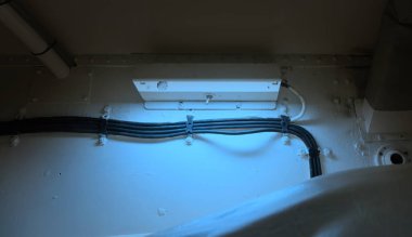 Eski bir denizaltı - yatak iç