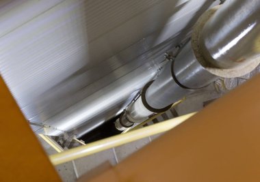 1950'lerde içinde eski bir su kulesi 