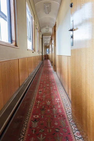 Emtpy interiér staré holandské vlak - Selektivní ostření — Stock fotografie