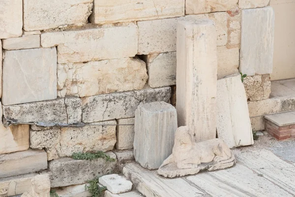 Gamle detaljer om Akropolis i Athen – stockfoto