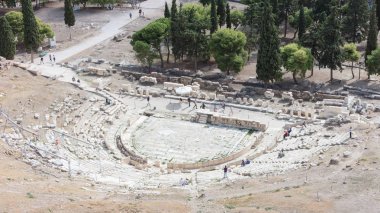 Atina, Yunanistan - 24 Ekim 2017: Panoramik görünüm Güney