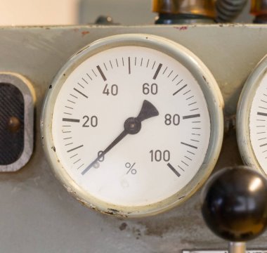 Eski ölçer yüzde gösterilen