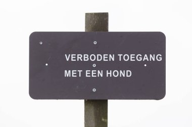 Hollanda'da kayıt 'A köpek ile giriş yok' - Entran söyleyerek