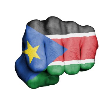 Bir adamın yumruk Delme - Güney Sudan