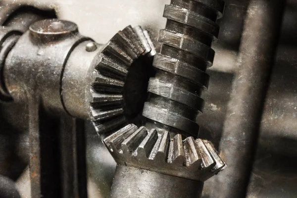 Inside mechanism, of an old machine — Stock Photo, Image