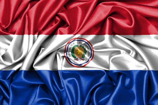 Bandiera sventolante - Paraguay — Foto Stock