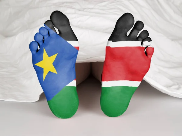 Toter Körper - Südsudan — Stockfoto