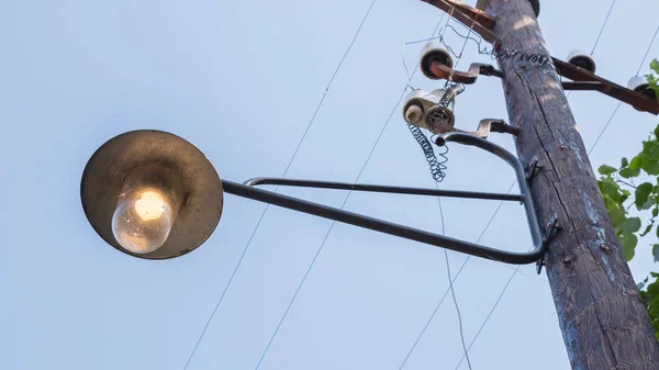 Luz vintage em uma estação ferroviária — Fotografia de Stock