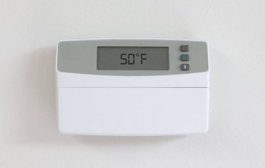 Vintage dijital termostat - toz içinde gizli - 50 derece fahrenh