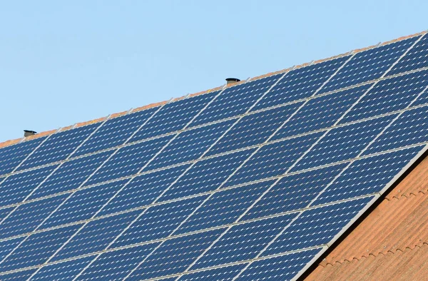 Roof solar panels — Stock Photo, Image