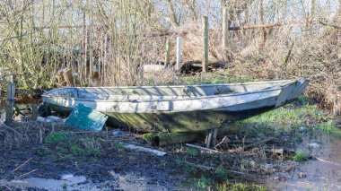 eski bir tekne Hollanda