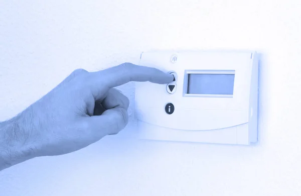 Vintage digital termostat — Stockfoto