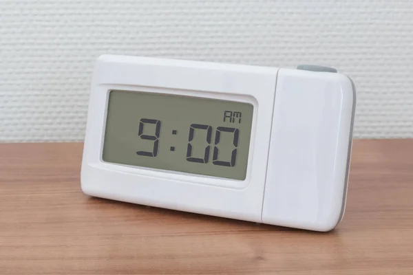 Clock radio - Time - 09.00 AM — Stock Photo, Image