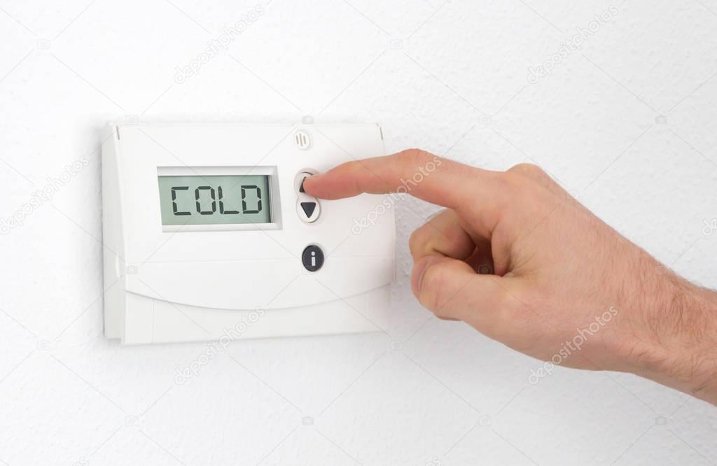 Vintage digital thermostat - Cold