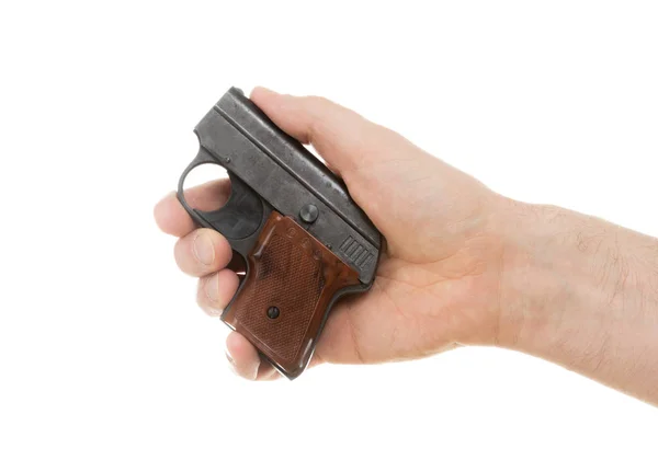 Small old alarm pistol — Stock Photo, Image
