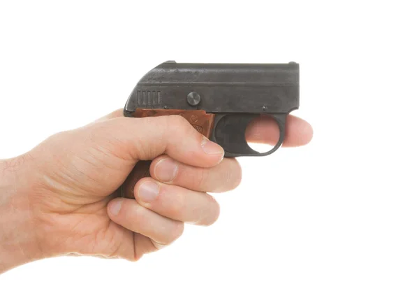 Small old alarm pistol — Stock Photo, Image