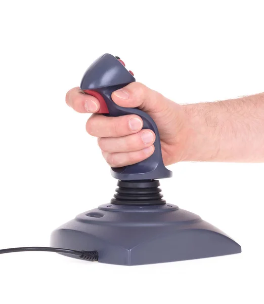 Hand holding gaming joystick — Stock Photo, Image