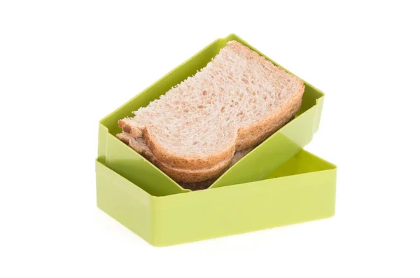 Simple old lunch box isolated — Stock Photo, Image