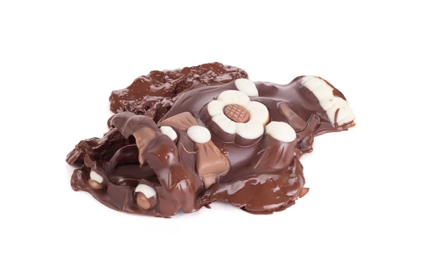 Розтопленого шоколадного великоднього кролика — стокове фото