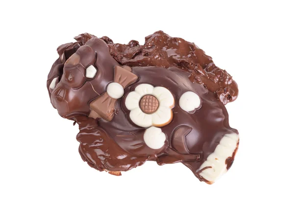 Stopiony czekolada Wielkanoc królik — Zdjęcie stockowe