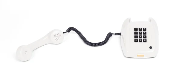 Retro telefon - White — Stock fotografie