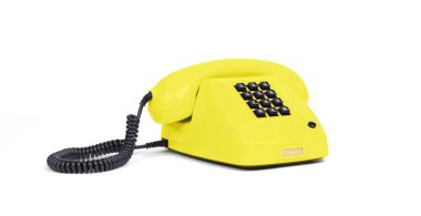 Vintage telefon - sarı