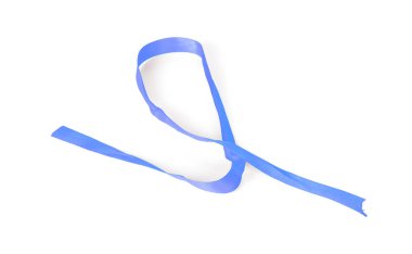 Şerit üzerinde beyaz izole