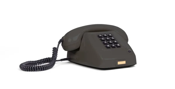 Vintage telefon - svart — Stockfoto