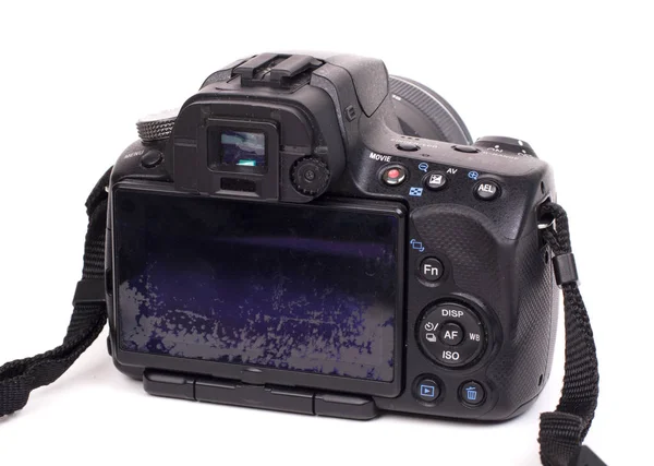 Digital camera with broken display isolated — Stock Photo, Image