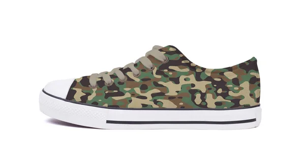 Nieuwe schoen sneaker - Camouflage — Stockfoto