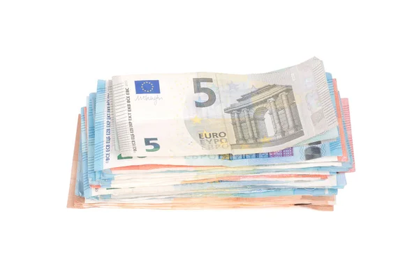 Pile de billets en euros — Photo