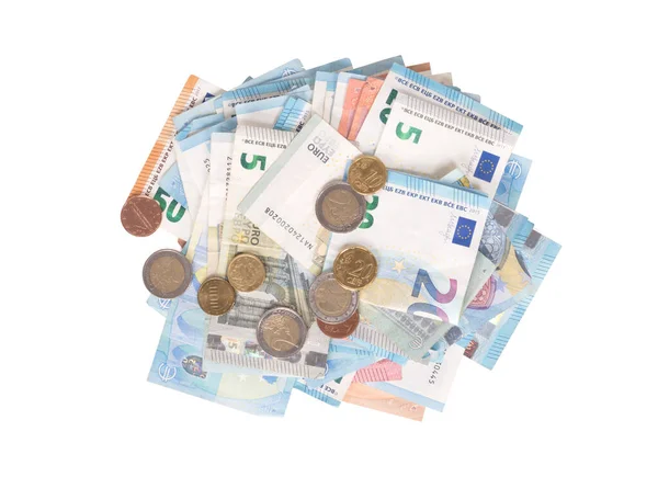 一堆堆欧元钞票 — 图库照片