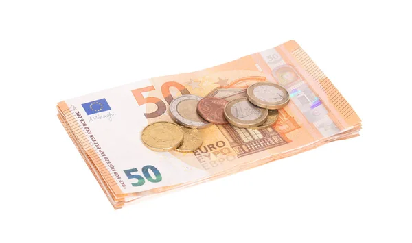 Stack of euro banknotes — Stock Photo, Image