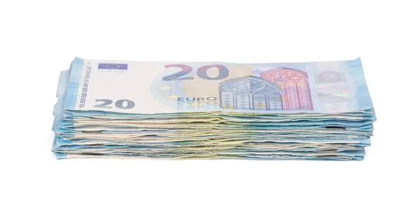 Stapel eurobankbiljetten — Stockfoto