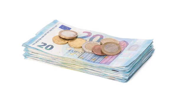 Stack of euro banknotes — Stock Photo, Image