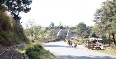 Madagaskar 23 Temmuz 2019 - Demiryolu kavşağı