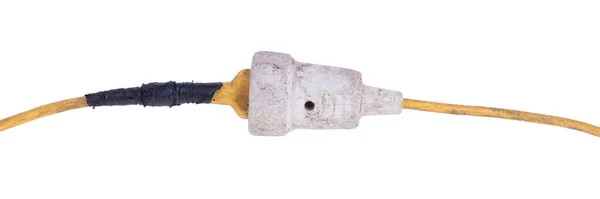 Prodlužovací kabel, Starý a pravděpodobně už ne bezpečný — Stock fotografie