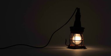 70 'lerden kalma eski model bir ışık.