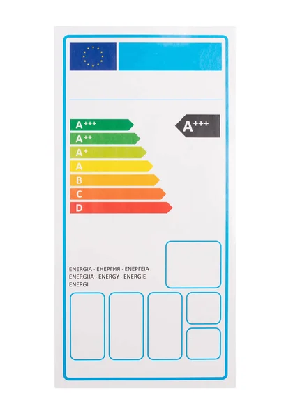 Etiqueta energética — Foto de Stock