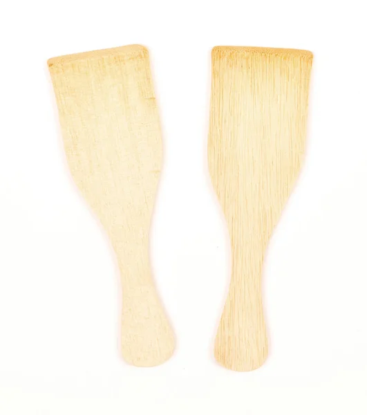 Ensemble de spatules en bambou, utilisé pour les gourmets — Photo