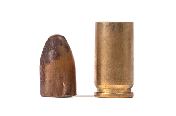 Very old bullet isolated — Stock Photo, Image
