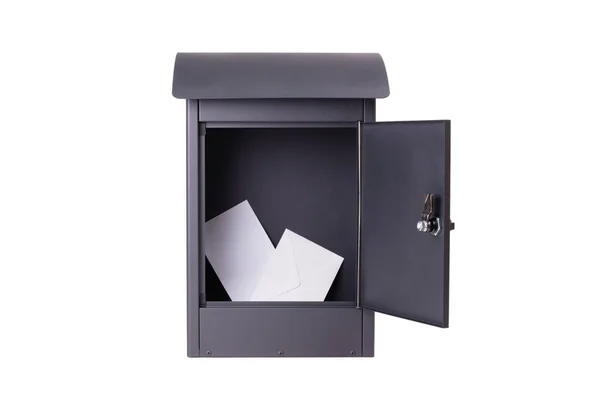 Caixa de correio moderna isolada — Fotografia de Stock