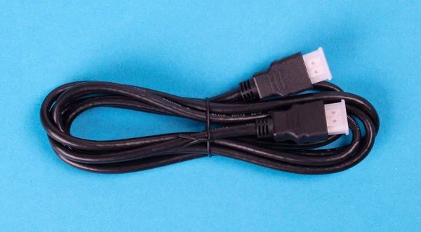 Özellikle hdmi bağlantı kablosu izole edildi — Stok fotoğraf