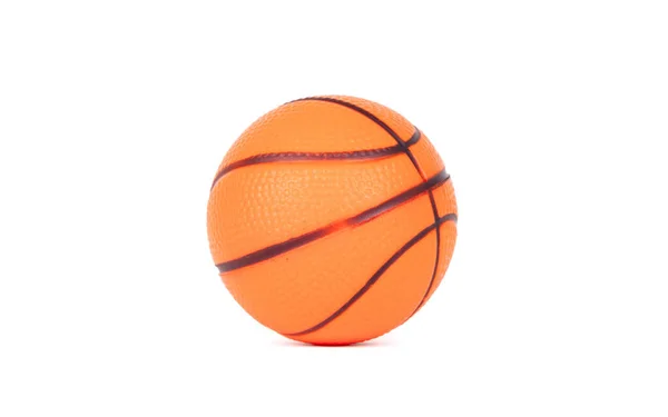 Miniatur Basketball Isoliert Auf Weißem Hintergrund — Stockfoto