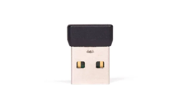 Mini Usb Bluetooth Adaptér Izolovaný Bílém Pozadí — Stock fotografie