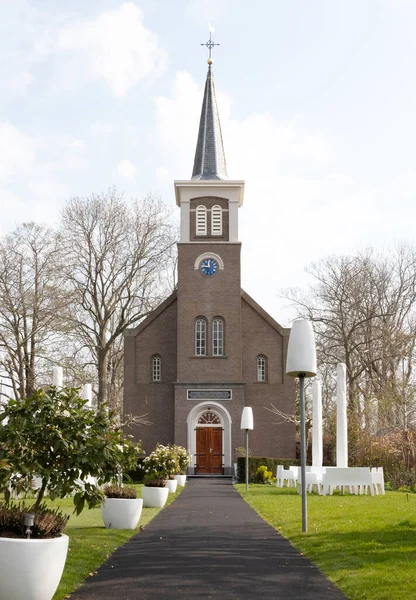 Kis Templom Hollandiában Használt Esküvők Intim — Stock Fotó