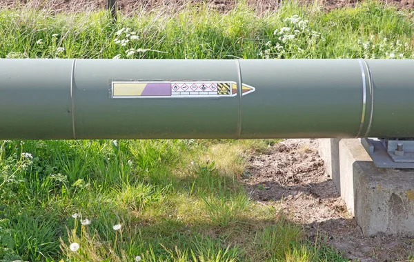 Small Oil Pipeline East Netherlands — Stock Photo, Image