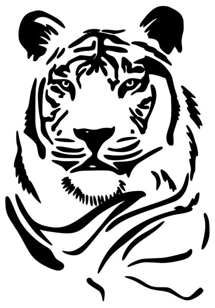 abstract tiger vector illustration