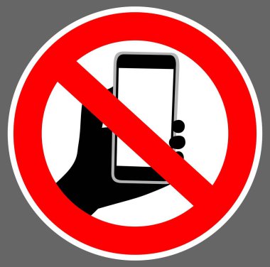 Telefon taşımak yasaktır.